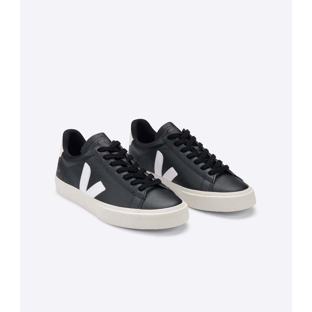 Veja CAMPO CHROMEFREE Low Tops Sneakers Heren Black/White | BE 294TCE